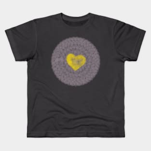 Heart Shape On Pastel Pink Minimal Design Kids T-Shirt